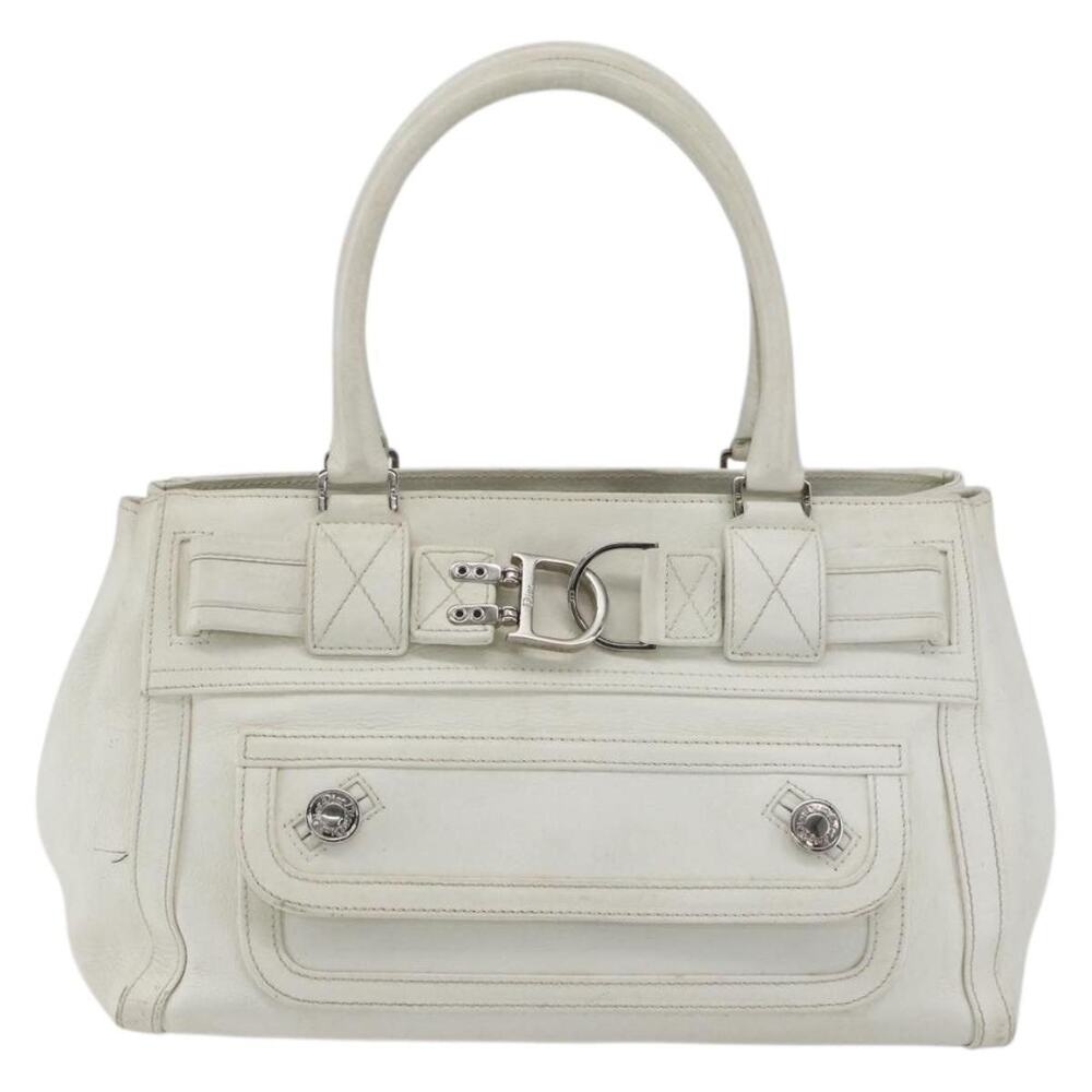 Dior Leather Handbag White